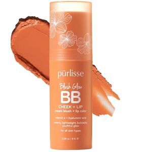 🌻2/$20 PURLISSE PEACH PLEASE (Vibrant Terracotta) BLUSH GLOW BB CHEEK + LIP NEW